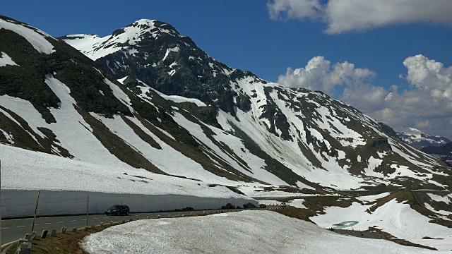 大格洛克纳高山公路，霍赫陶恩，卡林西亚阿尔卑斯，奥地利卡林西亚视频素材