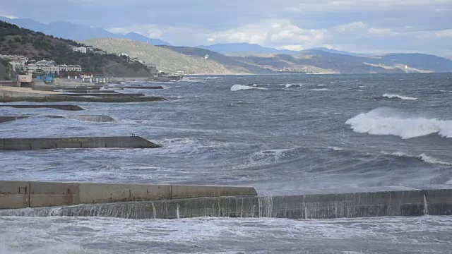 波涛汹涌的海浪视频素材