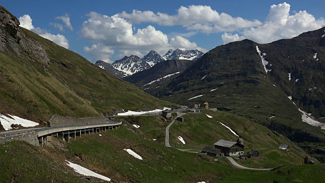 大格洛克纳高山公路，霍赫陶恩，卡林西亚阿尔卑斯，奥地利卡林西亚视频素材