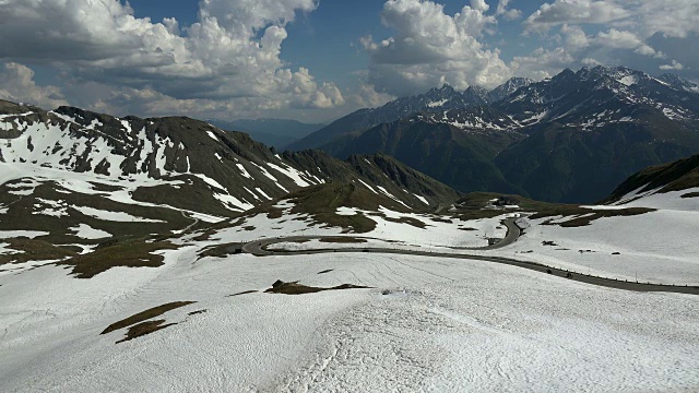 大格洛克纳高山公路，霍赫陶恩，卡林西亚阿尔卑斯，奥地利卡林西亚视频素材