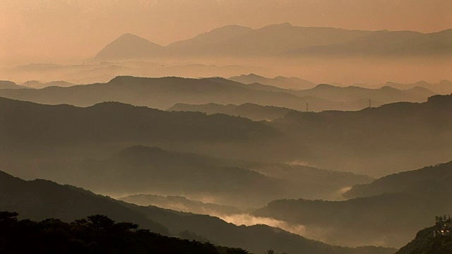 台湾山上的云海视频素材