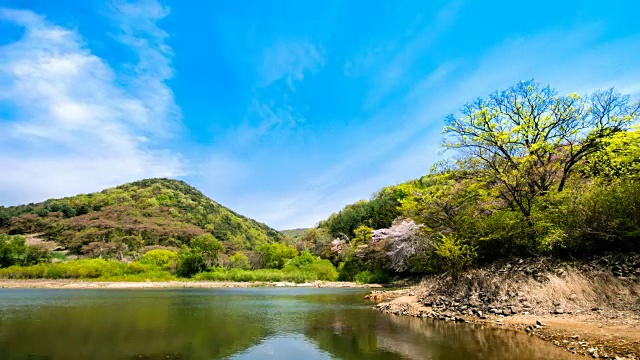 永必集水库(韩国著名水库之一)视频素材