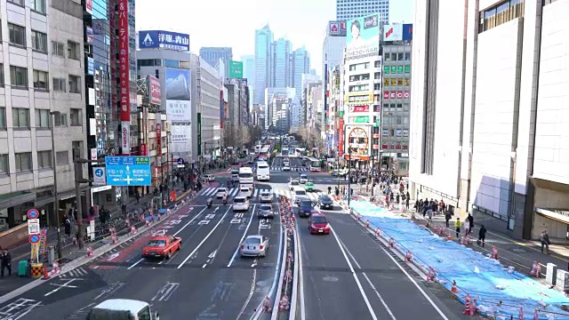 新宿东京的交通状况视频下载