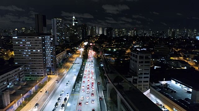 罗伯托马里尼奥大街(São Paulo)鸟瞰图视频素材