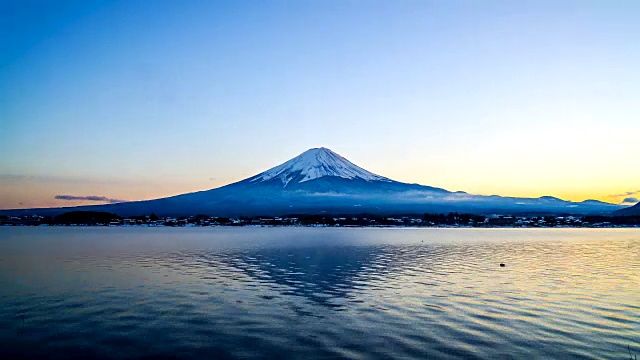 日本的富士山视频素材