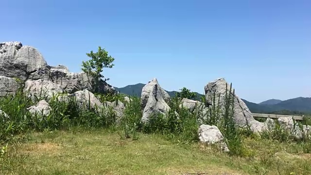 碧空映衬下的风景视频素材