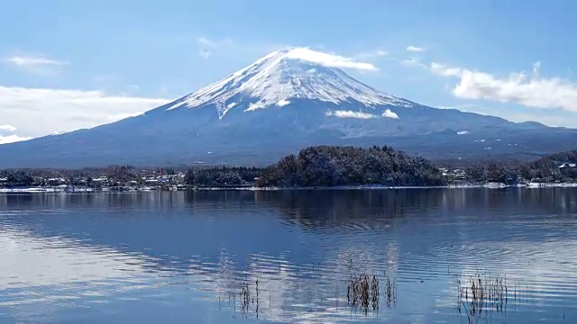 日本的富士山视频素材