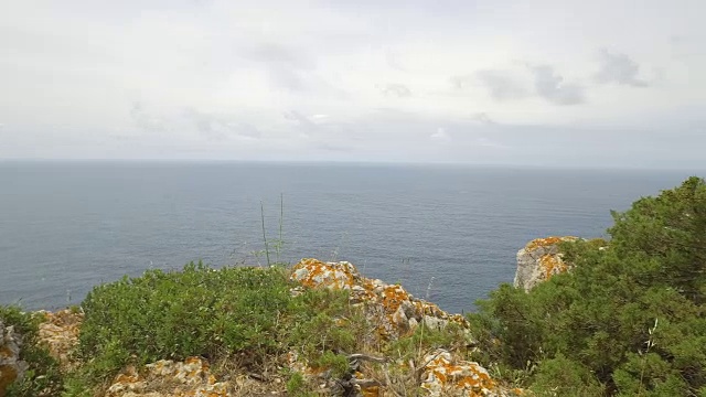 葡萄牙的自然海岸线视频素材