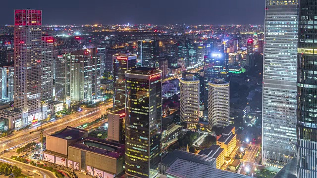 中国北京的夜景视频素材