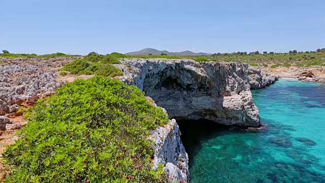 卡拉法尔科(福尔克湾)，位于西班牙马略卡岛巴利阿里群岛东海岸视频素材