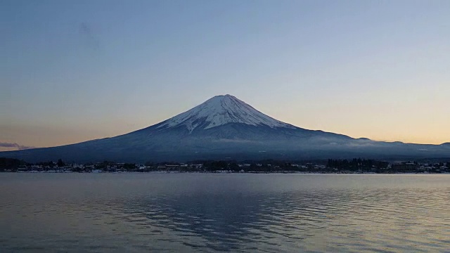 日本的富士山视频素材