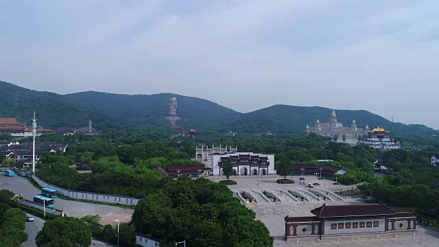 飞天无锡市灵山佛视频素材