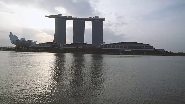 新加坡滨海湾的日出视频素材