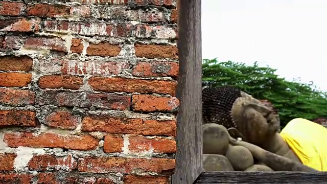 泰国大城府的古老寺庙视频素材