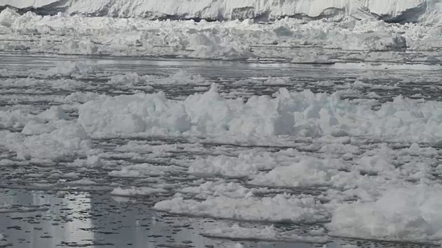 冻结的海水上有PAN雪视频素材