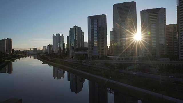 边际Pinheiros，圣保罗视频素材