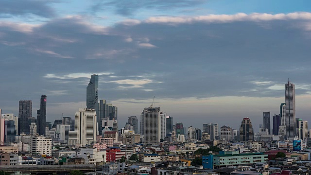 4K曼谷夜景的时间流逝视频下载