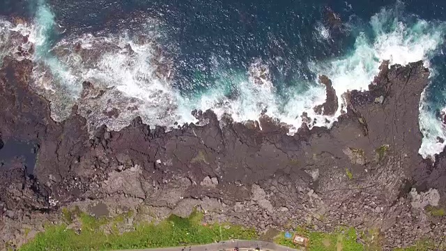 马拉多岛鸟瞰图(韩国国家纪念碑第1号)。423)和海景视频素材