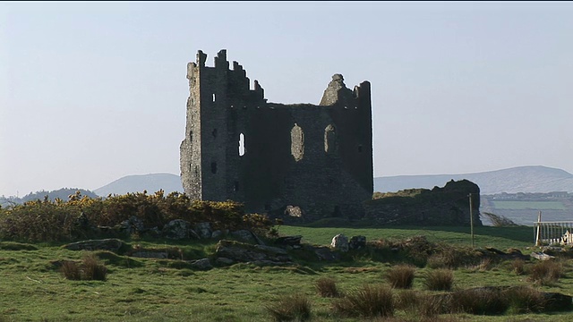 MS, ballcarbery Castle, Kerry县，爱尔兰视频素材