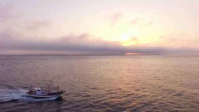 城山港鸟瞰图视频素材