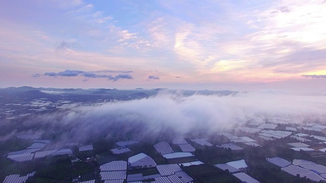 鸟瞰图的西浦市在日出视频素材