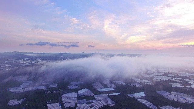 鸟瞰图的西浦市在日出视频素材