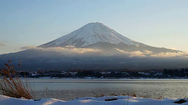 日本的富士山视频素材