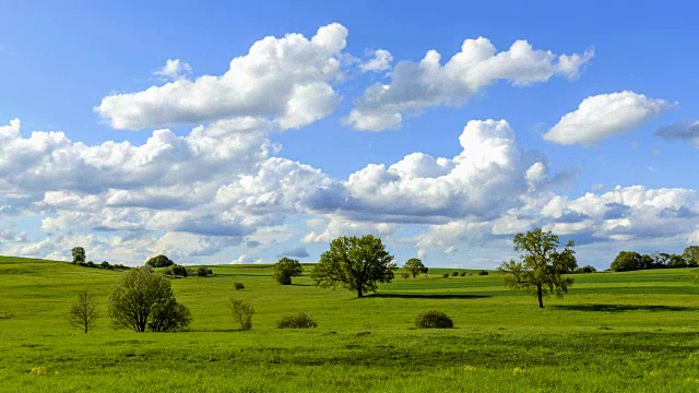 德国黑森vogelsberg地区春天的景观视频素材