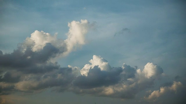 日落天空与动态Cloudscape时间流逝视频素材