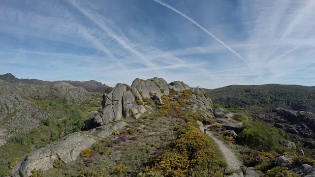 米尼奥的山脉景观视频素材