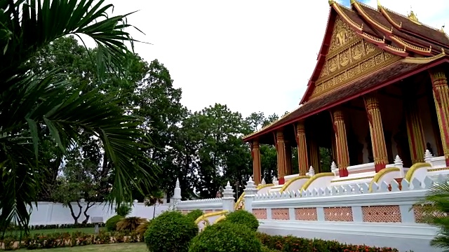 美丽的建筑在Haw Phra Kaew寺庙视频素材