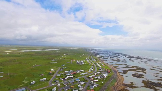 冰岛海滩和码头立交桥视频素材