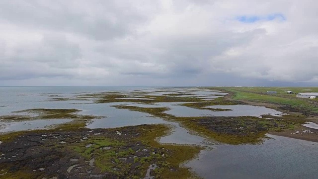 冰岛海滩和码头立交桥视频素材