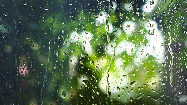 雨的背景。视频素材