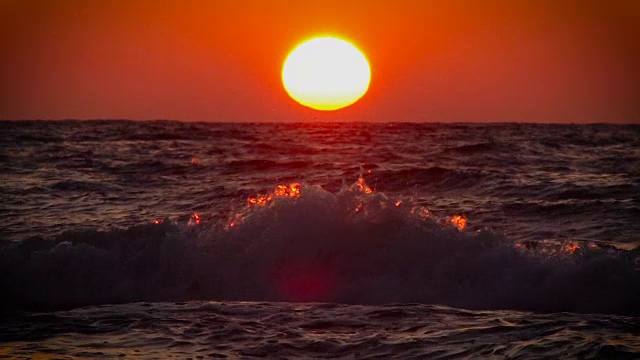 日落海视频素材