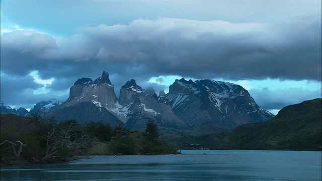 WS, Cordillera del Paine, Torres del Paine国家公园，智利视频素材