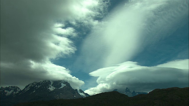 WS, Cordillera del Paine, Torres del Paine国家公园，智利视频素材