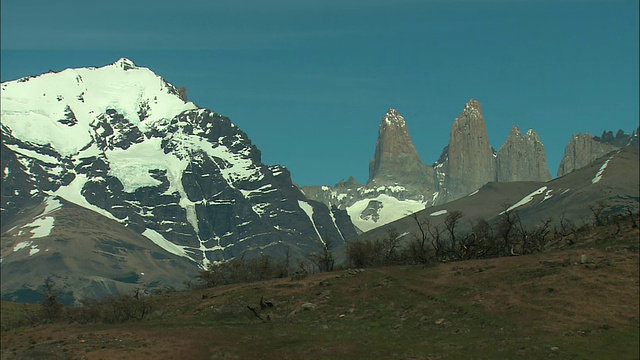 WS, Cordillera del Paine, Torres del Paine国家公园，智利视频素材