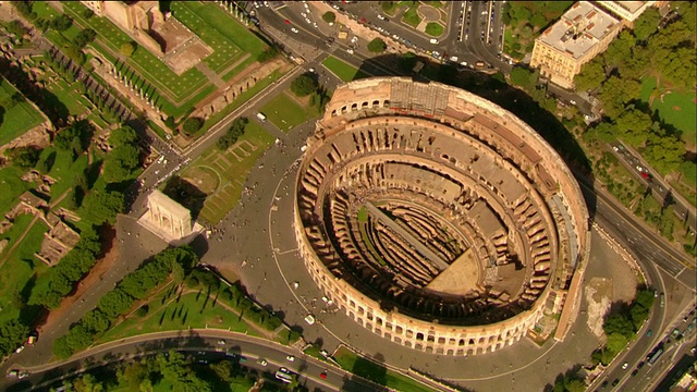 意大利罗马斗兽场(Colosseum / Rome)的游客视频素材