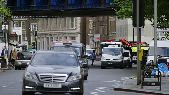 英国伦敦市中心的交通状况视频素材