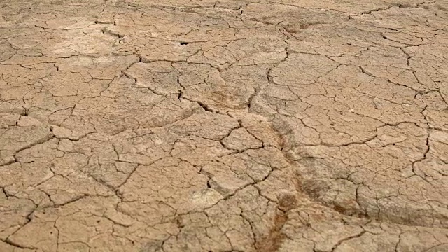 干旱干旱宏观Alvord沙漠Steens山附近的Malhuer野生动物保护区视频素材