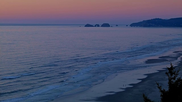 日落海图从Cape Lookout俄勒冈海岸俄勒冈5视频素材