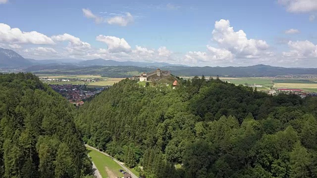 Rasnov Citadel，罗马尼亚视频素材