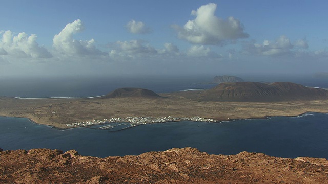 WS, HA, Mirador del里约热内卢，Lanzarote, Canary Islands, Spain视频素材