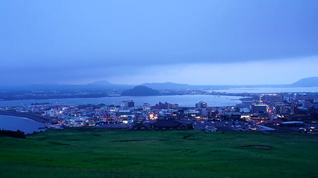 济州岛的天际线景观视频素材