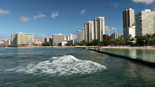 美国，夏威夷，瓦胡岛，威基基海滩视频素材