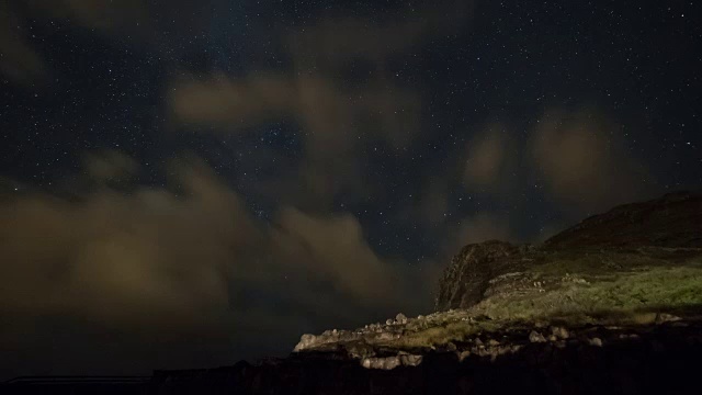 火奴鲁鲁马卡普灯塔的夜景视频素材