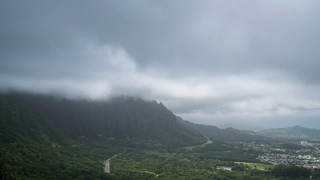 火奴鲁鲁巴利天文台的观点视频素材