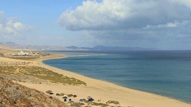 HA, ZO, Sotavento海滩/ Fuerteventura，加那利群岛，西班牙视频素材