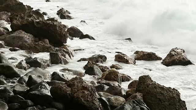 三张桌子海滩，瓦胡岛，夏威夷，美国视频素材